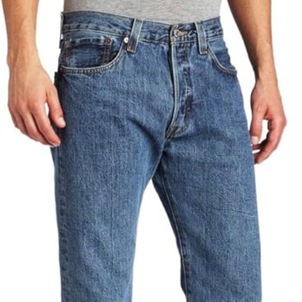 Levi's Men's 501 Original Fit Jeans Medium Wash Size 32 X 34